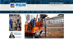 Desktop Screenshot of agmgeotecnica.com.br